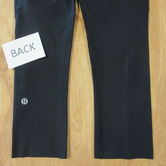 LULULEMON Fast Free Crop II Nulux 19" Womens Sz 2 Black Leggings Yoga Running - Picture 10 of 12